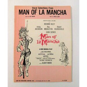 Man of La Mancha Songbook 1965 Impossible Dream Musical Vocal Selections